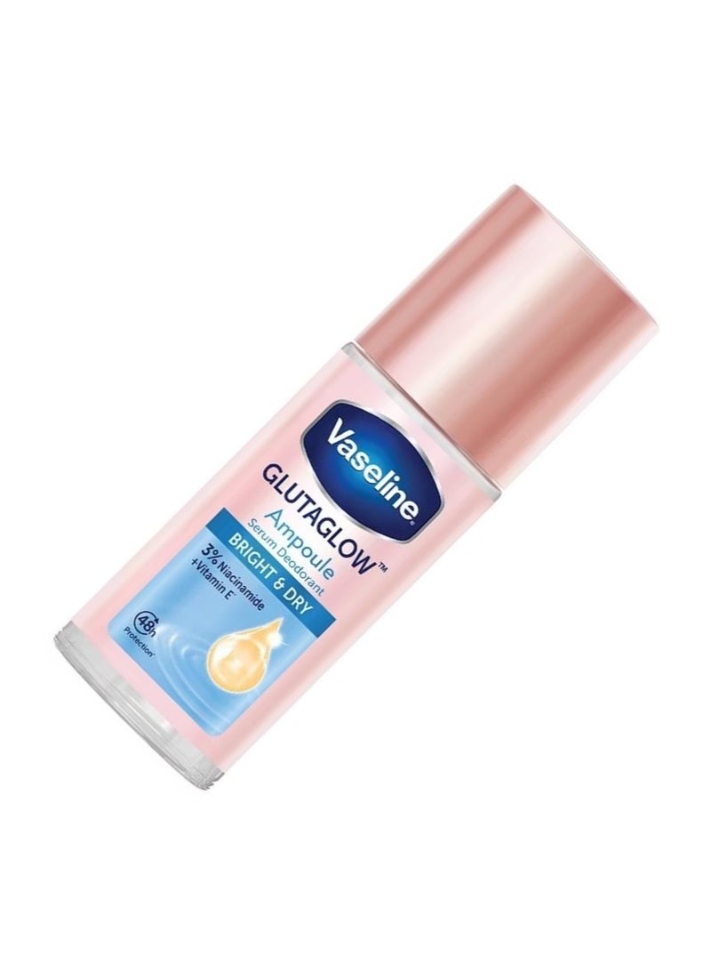 Vaseline GlutaGlow Ampoule Roll-On Deodorant Bright Dry 45ml – Antiperspirant with Niacinamide & Vitamin E, 48-Hour Protection for Smooth, Even-Toned Underarms - Image 2